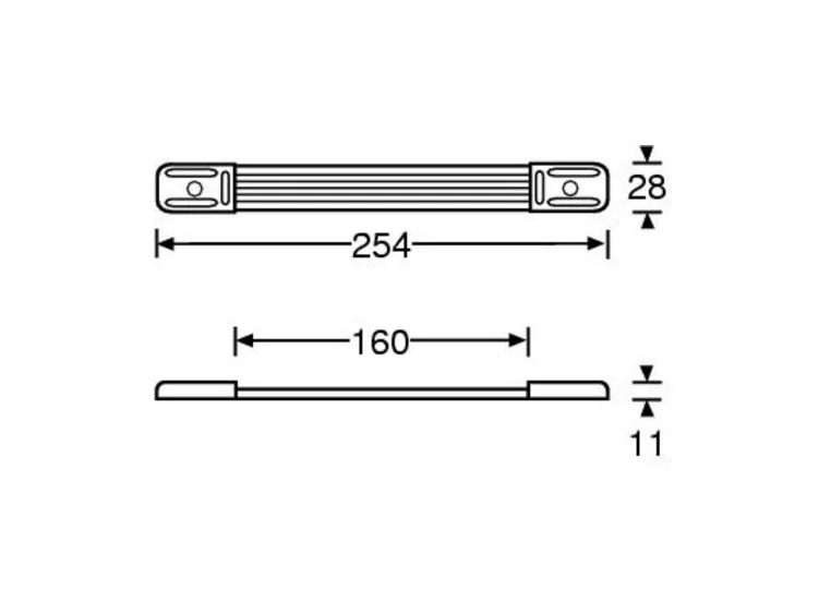 Adam Hall Hardware 3423 - Strap Handle plastic End Caps black 